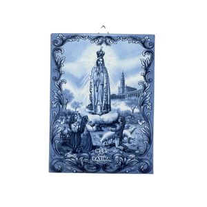 Portuguese Tiles of Our Lady of Fátima and Saint Anthony – Sacred Art for Wall Decoration