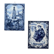 Portuguese Tiles of Our Lady of Fátima and Saint Anthony – Sacred Art for Wall Decoration