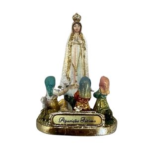 Our Lady of Fátima and the Three Shepherd Children Statue - Virgin Mary, Religious Item from Fátima, Portugal